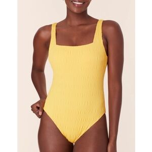 Andie Women's Yellow One Piece Swimsuit
